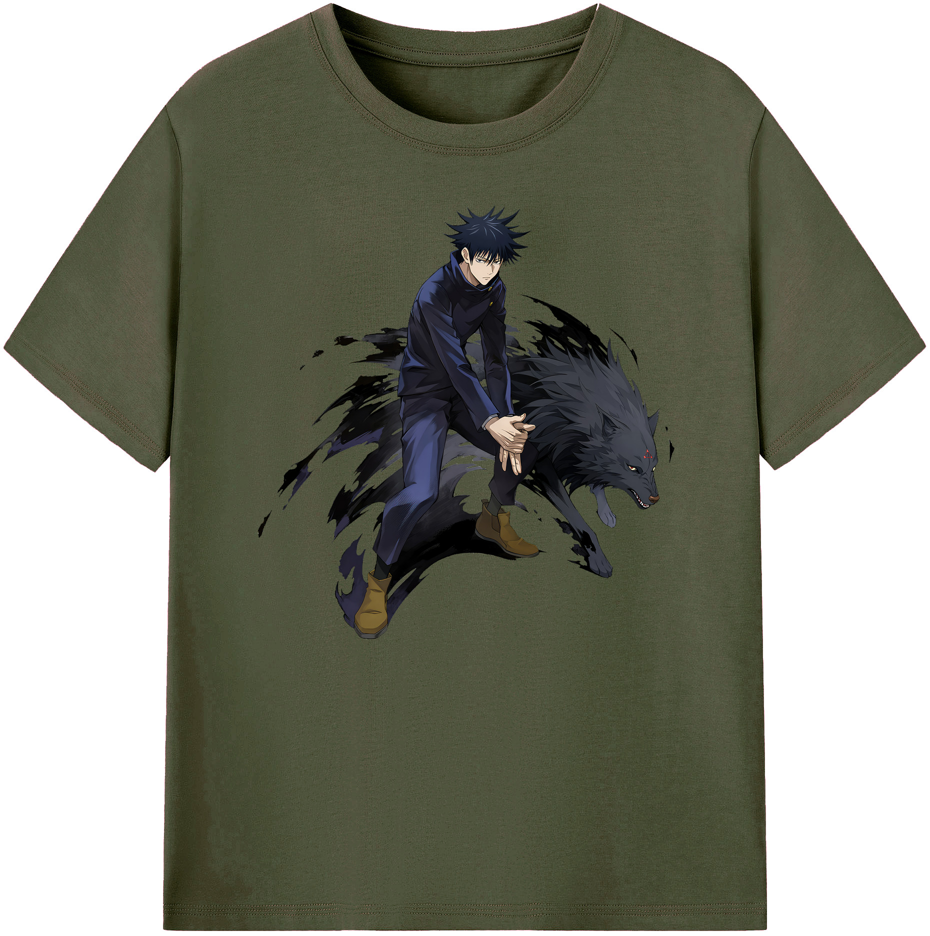 （画像用） 呪術廻戦 Jujutsu Kaisen 綿100％ メンズ半袖Tシャツ｜肌触りやわらか＆通気性